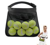 Genérico Riñonera Portabolas Tenis - Bag Colectora Golf | Bag Transporte Pickleball | Cintura Ajustable Malla Almacenamiento Portátil para Béisbol Tenis Mesa Deporte Exterior Entrenamiento