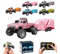 Genérico Riprush Mini Monster 1/64 - Off-Road LED Alloy Racer, 3-Speed Modes, 2.4GHz Racing System, for Ages 14+ Hobbyists and Collectors (Green)