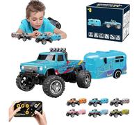Genérico Riprush Mini Monster 1:64 Off-Road LED Alloy Racer,360° Flip Rip Rush Alloy Racer with LED Lights,3-Speed Modes,Built for Stunts,Made to Flex,Unleash Adventure (Sky Blue)