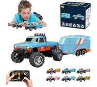 Genérico Riprush Mini Monster 1:64 Off-Road LED Alloy Racer,360° Flip Rip Rush Alloy Racer with LED Lights,3-Speed Modes,Built for Stunts,Made to Flex,Unleash Adventure (Blue)