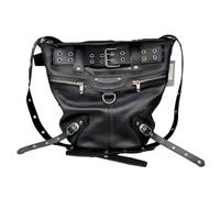 Genérico Rivet Bag, Bucket Shaped Shoulder Bag with Metal Studs, Large Capacity Rivet Tote Bags, Dark Style Unique Purse for Daily Use, Fashionable Handbag for Women