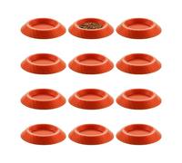 Genérico Roaches Feeder - 12 Piece Non Slip Terrarium Feeding Tray System, Escape Resistant Bowl Set, Stable Food Station For Springtails Millipedes Dwarf Invertebrates Habitat Use | Pet Care