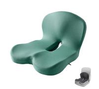 Genérico Roadspine - Tailbone & Lower Back Pain Relief Cushion,Roadspine Cushion,Non Slip Memory Foam Seat Skin with Back Suppor for Car Truck Long Driving (Green)