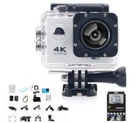 Genérico Roamix Vision 4k Action Camera, Roamix Vision 4k, Outdoor Waterproof Sports Cameras, Ultra Wide Angle WiFi Camcorder, Record Every Moment of Life (White,64 Memory)