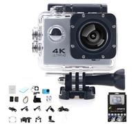 Genérico Roamix Vision 4k Action Camera, Roamix Vision 4k, Outdoor Waterproof Sports Cameras, Ultra Wide Angle WiFi Camcorder, Record Every Moment of Life (Silver Gray,64 Memory)
