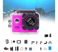 Genérico Roamix Vision+ 4K, Roamix Vision 4K Action Camera, 2025 New HD Waterproof Outdoor Underwater Camera, Suitable for Diving, Skiing, Cycling (Pink)