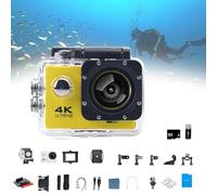 Genérico Roamix Vision+ 4K, Roamix Vision 4K Action Camera, 2025 New HD Waterproof Outdoor Underwater Camera, Suitable for Diving, Skiing, Cycling (Gold)