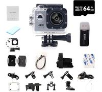 Genérico Roamix Vision 4k,Roamix Vision 4k Action Camera,HD Waterproof Sports CAM,with Wi-Fi,140° Wide-Angle Lens (Gray)