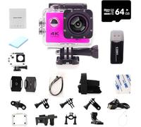 Genérico Roamix Vision 4k,Roamix Vision 4k Action Camera,HD Waterproof Sports CAM,with Wi-Fi,140° Wide-Angle Lens (Purple)