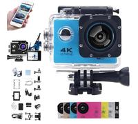 Genérico Roamix Vision 4k, Roamix Vision Camera, Roamixs Vision Pro 4k Camera, HD Waterproof Outdoor Underwater Cameras, Diving Sports Cameras with WiFi, 140° Wide-Angle Lens (Blue)