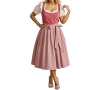 Genérico Robe de cosplay élégante pour femme, tenue de cour, tenue de festival de la bière, tenue d'Halloween à thème historique Traje De Bufón De Los Hombres Medievales (Watermelon Red, XXL)