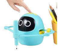 Generico Robot de dibujo, juguete educativo para aprender | Robot pintor con 100 cartas y 5 rotuladores - para , cumpleaños, casa, escuela, aula, Playroom niños de 3 a 12 años