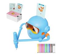 Genérico Robot de Dibujo para - Innovative Design Modern Ergonomic Niños, Safe, con 100 Tarjetas Educativas, Interactivas Inteligente Máquina Juguete Artes | Multipurpose Outdoor Indoor Utility