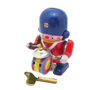 Generico Robot de juguete de carga, Robot de carga de hojalata,Muelle de relojería clásico retro de lata | Figura de estante de mesa con acción de percusión para robot coleccionable, Navidad