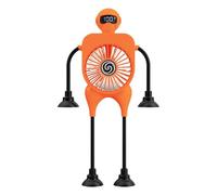 Genérico Robot Desk Fan - Small Cooling Device, 2.99 Inches Air Circulation with 100 Speeds, Desktop Fan with Compact Design, Home Gadget with Quiet, Mini Desk Fans for Office Use