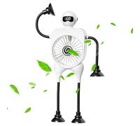 Genérico Robot Desk Fan - Small Cooling Device, 2.99 Inches Air Circulation with 100 Speeds, Desktop Fan with Compact Design, Home Gadget with Quiet, Mini Desk Fans for Office Use