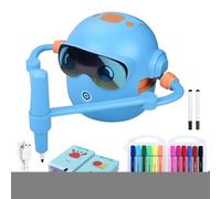 Genérico Robot Dibujo niños | Juego Juguetes Robot Dibujo | Máquina de Dibujos Robots niños con 100 Tarjetas Palabras y 12 bolígrafos Colores | Drawings Set Juguete Aprendizaje Interactivo por Voz