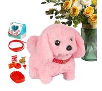 Genérico Robot Dog - Realistic Interactive Robot Puppy That Acts Like a Real Pet, Electronic Plush Toy with Walking, Barking, Tail Wagging Features for Kids and Adults, Soft Plush Brown, 12 Inches