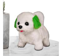 Genérico Robot Dogs Adults, Robotic Walking Barking Dog Plush Doll, Realistic Interactive Stuffed Animal with Wagging Tail, Virtual Companion Pet for Birthday Gift, Playful Interactive Toy
