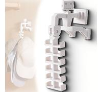 Genérico Robot Shape Rack Wall, Wall Hooks Racks, Adhesive Towel Holder, Decorative Multipurpose Hook for Door Closet Entryway, Purse Backpack Necklace Belt Schoolbag Clothes (white*1)