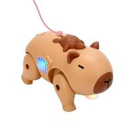 Genérico Robotic Pet, Electronic Interactive Capybara Toy, Walking Animated Animal, Light-Up Features with Music, Ideal for Kids, Boys, Preschool, Kindergarten, Home, Classroom Pretend Play