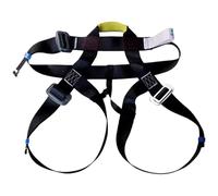 Genérico Rock Climbing Waist Belt, Rappelling Harness Gear, Safety Strap for Training Climbing & Mountaineering, Adjustable Polyester Belt, Comfortable Construction Equipment, Black