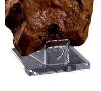 Genérico Rock Display Stand - Acrylic 7x7x6.5cm | Display Stand, Heart Shape Holder For Rocks Geodes Minerals Agate Coral | Small Collectibles Displays Stands For Home Office Shelf Decor Use
