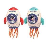 Genérico Rocket Toy - 8 Inch Rocket Doll for Music Play, Festival Fun with Lighted Projector Function, Interactive Toys for Kids, Boys, Girls, Family Party, Holiday, Indoor Events, Colorful