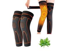 Genérico Rodilleras autocalentables con acupresión para mujeres y hombres, protección a base de hierbas para calentar las rodillas (Orange,M)