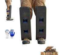 Genérico Rodilleras autoportantes para trabajos en áticos, con soporte ajustable de espuma, ligeras y con correas de sujeción para construcción, instalación de pisos y azulejos. (1Pc)