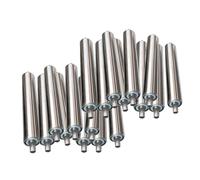 Genérico Rodillos transportadores de Acero Inoxidable de Alta Resistencia de 50 x 500 mm a 800 mm, Rodillos de Descarga para Sistemas de Banda existentes, Paquete de 20, diámetro Desmontable de 2" pa