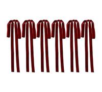 Genérico rojo de Navidad | lazo para embalaje de regalo | Juego de 6 decoraciones festivas para fiesta, casa, boda, reunión festival de coche