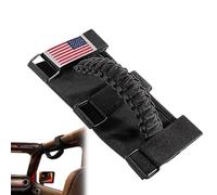 Genérico Roll Bar Grab Handles - Car Handles Grab For ATV, Trucks, Vehicle | Standard Size | Anti-Slip Roof Grip Straps With Flag Patterns | Interior Safety Armrest Bar For Automotive, Road Trip