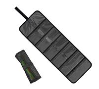 Genérico Roll-Up Fishing Tackle Bag | Large Capacity PVC 64x23cm 25.2x9.06in | Portable Foldable Storage Organizer For Bait Gear Accessories | Black Fishing Bag Travel Carry Case