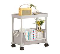 Genérico Rolling Carts - Movable Bookshelf Cart | Book Storage Rack | Rolling Book Cart | Storage Rack Wheels | Bookcase Rolling Book Storage Rack for Document, DVD, Cosmetics, Kitchen, Bedroom