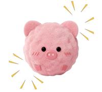 Genérico Rolling Dog Toy - Plush Chewing Ball for Active Pets | Cloth with Thermoplastic Rubber Core, Lightweight 24g Play Ball, Interactive Puppy Game for Home Training Indoor Outdoor Boredom