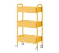 Genérico Rolling Storage Cart, 3-Tier Movable Storage Organizer, Multifunctional Shelf Trolley for Kitchen, Bathroom, Office, Laundry Room, Art Supplies, Craft Tools
