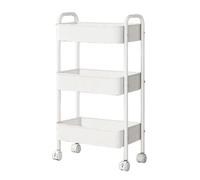 Genérico Rolling Storage Cart, 3-Tier Movable Storage Organizer, Multifunctional Shelf Trolley for Kitchen, Bathroom, Office, Laundry Room, Art Supplies, Craft Tools