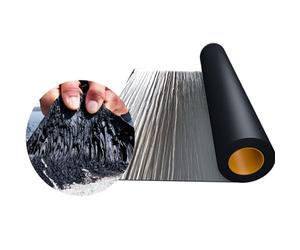 Genérico Rollo de Cinta de Aluminio autoadhesiva para techos, Cinta Impermeable, sellador de butilo Autoadhesivo para reparación de techos, Sellado de canaletas y Membrana bituminosa (3,3 x 19,7 pies