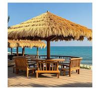 Genérico Rollo De Paja Artificial, Palapa Ignífuga, Decoraciones For Techos, For Jardín, Patio, Sombrilla, Valla, Decoración De Fiesta(100x200cm)