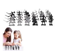 Genérico Roman Soldier Model Kit Historical Figure Assembly Toy - Ancient Legion Display | Fit Parts with Detailed Helmet and Shield, History Collectible Craft Set 2.36 in