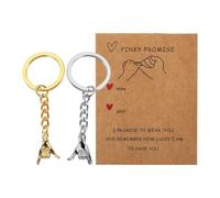 Genérico Romantic Alloy Keychain, Modern Charm Couple Ornament, Valentine's Day Keychain Set with Metal Material, Accessory Tool, Key Holder with Stylish Design, Travel Use for Him Her