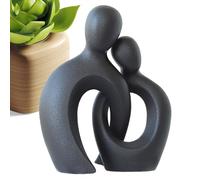 Genérico Romantic Lover Figurine - Artistic Resin Ornament, Shelf Accent, Elegant Home Decoration Piece | Couple Bedroom Living Area Display, Table Centerpiece Wedding Gift Keepsake