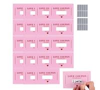 Genérico Romantic Scratch Cupones, 20-Piece Valentines Love Notes, Parejas Date Night Adventure For Him Her, Interactive Fun Set, Relationship Bonding Accessory, Celebración del partido de hombre