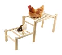 Genérico Roosting Perch - Strong Secure Wooden Farm Chicken Toys, Chick Roosting Perch Stand Toys for Backyard, Garden, Farms, Coop | Wooden Pet Chicken Perches, Chick Training and Support Toy