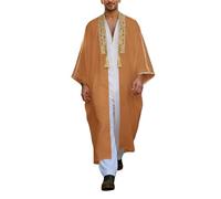 Genérico Ropa áRabe Thobe Saudí para Hombre Abrigo Royalty Omaní Dubái Messi Túnica Litúrgica Casulla con Bordado para Padre de Iglesia Vestimenta Sin Mangas para Misa en Sacramentos
