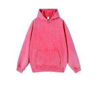 Genérico Ropa de chándal holgada para hombre - Sudadera de hombre versátil holgada con capucha casual ropa chic y cómoda sudadera de manga larga, rosa brillante, 3XL
