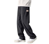 Genérico Ropa de Deporte Para Hombre Pantalón Trekking de Pana Largo de Trekking Con Bolsillos Ancho Elásticos Pantalones Pana Pantalon Deporte Pantalones Anchos Hombre Negro 3XL