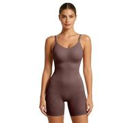 Genérico Ropa Ganadora Transpirable sin costuras para Mujeres: Body ganador que levanta las nalgas y perfecciona la cintura para un cuerpo posparto y una silueta lisa y ajustada., café, M