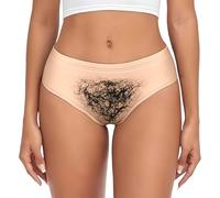 Genérico Ropa Interior con Estampados de triángulos ingeniosos: Braguitas Divertidas con Estampado gráfico para Uso Diario y originalidad (Orange M)